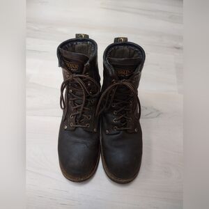 Carolina Leather Work Boots Men's Size 7.5 CA4821